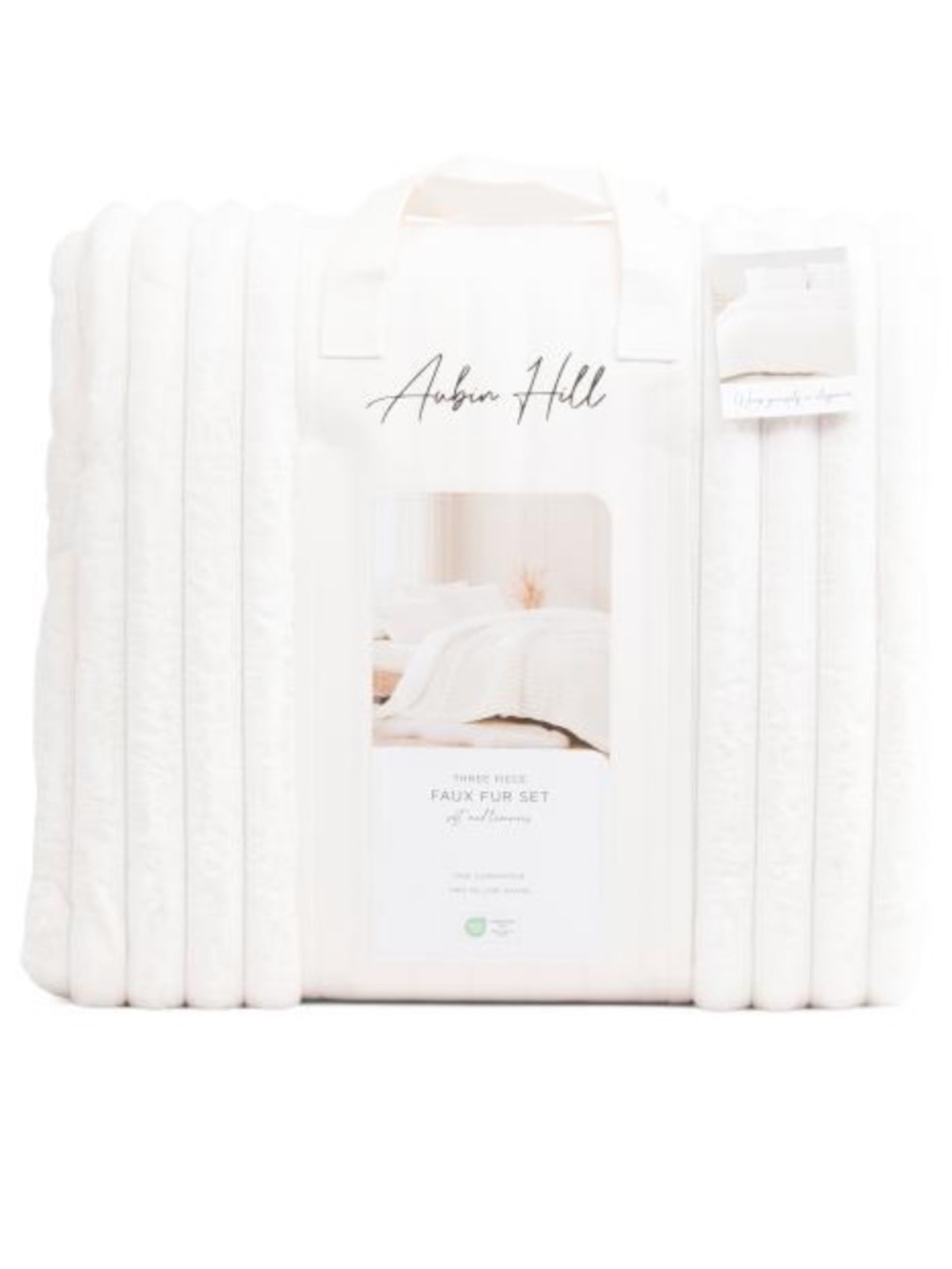 Anbin Hill THREE PIECE FAUX FUR COMFORTER SET